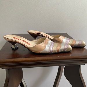 Vintage Miu Miu slides